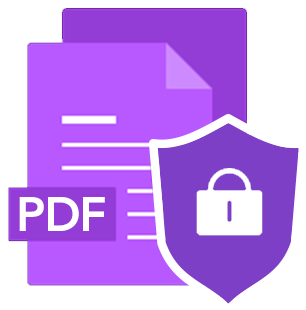 Publish Wave PDF Password security lock graphic