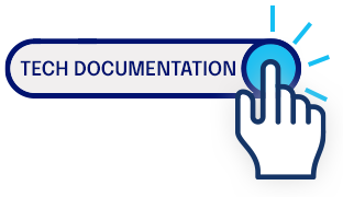 graphic of a Push Button for Tech Documentation