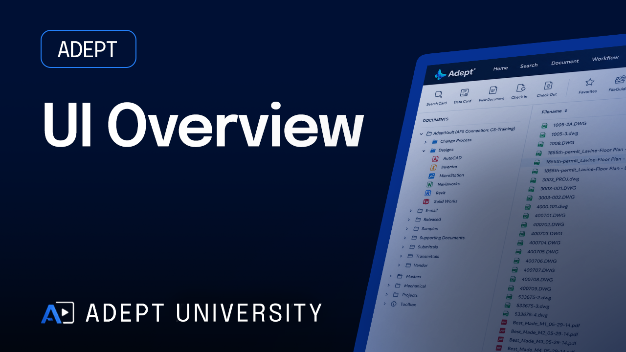Adept Desktop Client UI Overview