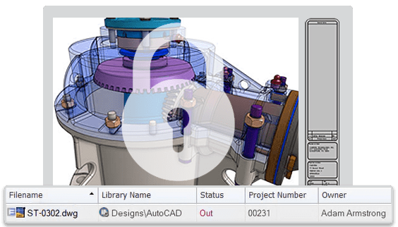 lock graphic overlapping an AutoCAD design drawing file