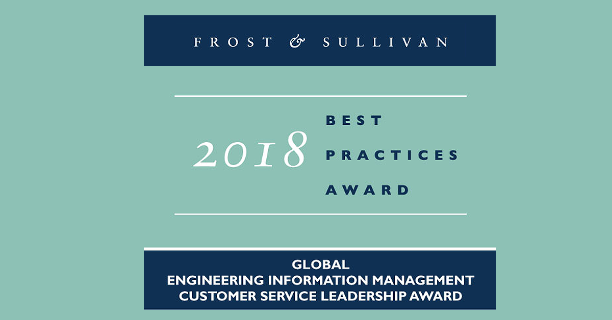 Frost & Sullivan Honors Synergis Software with Global Customer Service Award for Engineering Information Management