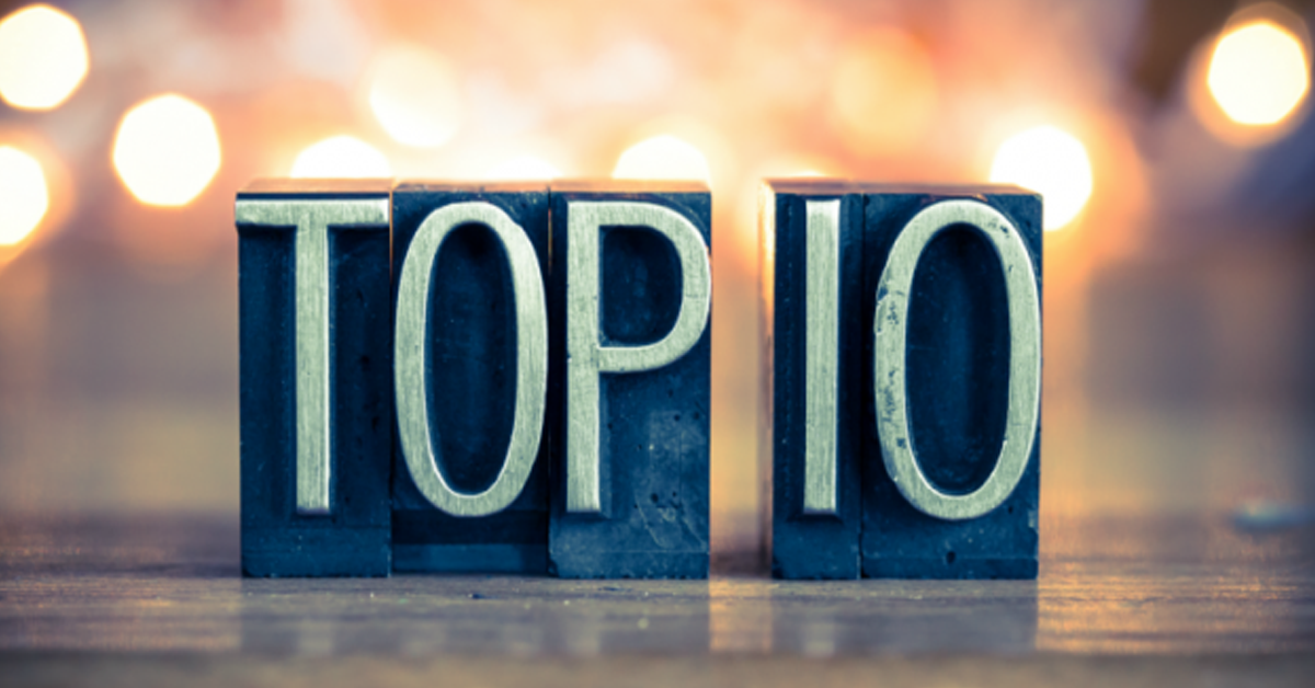 Top Ten Blog Articles of 2019